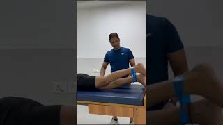 LOOP BAND ACL REHAB EXERCISE acl aclrecovery kneeinjury kneepain acltear mcl loopband ACL 24 [upl. by Yleen]