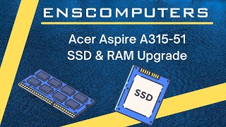 Acer Aspire3 A31551 RAM amp SSD upgrade  How to fit [upl. by Enaid]