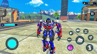 Optimus Prime Multiple Transformation Jet Robot Car Game 2020  Android Gameplay [upl. by Imled]