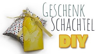 GeschenkeVerpackung Kissen Schachtel  DIY Geschenk Ideen 08  WeihnachtsSerie 2014 [upl. by Normand800]