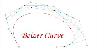 Bezier Curve Any number of Control Points Implementation through HTML 5 canvas using P5js [upl. by Georgie]