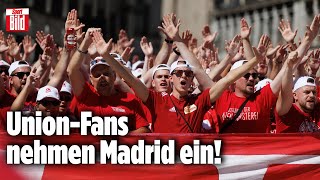 1 FC Union Berlin WahnsinnsBilder in Madrid [upl. by Toth349]