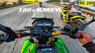 Bajaj Pulsar RS 200 BS3 VS Dominar 250 Drag Race [upl. by Haroppiz383]