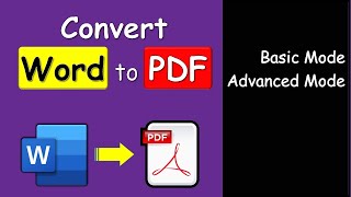 Save Microsoft Word Document as PDF  Convert Word Document to PDF  Export docx to PDF [upl. by Lama]