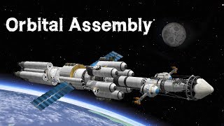 KSP Orbital Construction of an Interplanetary Ship [upl. by Odlanir]