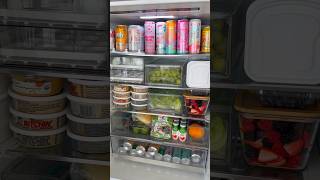 ASMR BF FRIDGE RESTOCK asmr satisfying fridgerestock kitchen kitchenrestock organization [upl. by Jaala715]