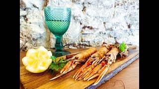 Langoustine recipe Langoustines flambé with whiskey  Helina Sanchez [upl. by Haydon]