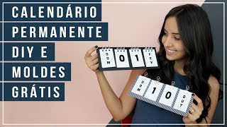 DIY Calendário Permanente com moldes gratuitos [upl. by Joyan]