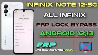 All Inifinix Frp bypass No Pc2024  Infinix Note 12 Google Account Unlock done ✅ [upl. by Segroeg]