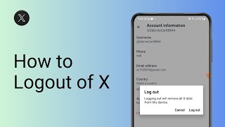 How to Logout of X Twitter Account [upl. by Chesnut760]