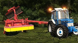 Mowing silage Fs19 7810 Ford [upl. by Annair]