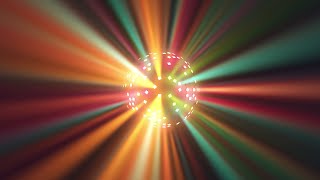 Colorful Big Disco Ball  3 Hour Vj loop Animation Wacky wizards disco ball [upl. by Odnesor]