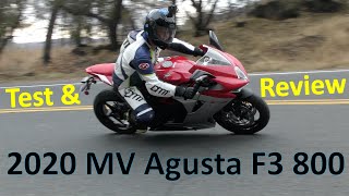 Test amp Review 2020 MV Agusta F3 800 part 1 [upl. by Andee464]