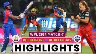 RCB vs DC Highlights 2024  WPL Highlights 2024  DC vs RCB WPL Highlights 2024  RCB vs DC WPL 2024 [upl. by Driskill]