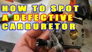 How To Spot A Defective Carburetor [upl. by Devonna]