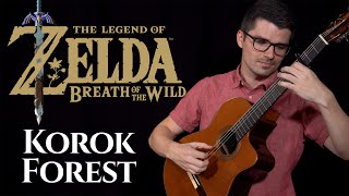 Korok Forest Zelda Breath of the Wild  Classical Guitar Cover [upl. by Rexer618]