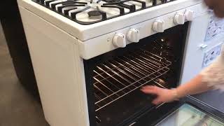 Preheating a gas oven [upl. by Ardnoek]