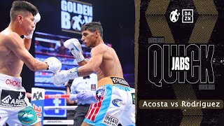 Puerto Ricos Former World Champion Angel Tito Acosta vs Mexicos Abraham Rodriguez  QuickJabs [upl. by Burch]