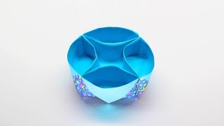 접시접기 그릇 접기 origami bowl [upl. by Atinyl]