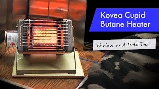 Kovea Cupid butane heater review Keep warm while winter camping in your SUV truck or minivan [upl. by Anerev138]