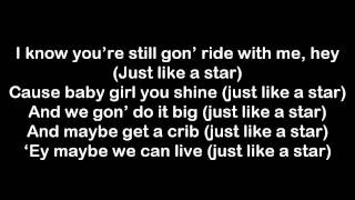 JCole  Like A Star Lyrics on Screen [upl. by Lechner]