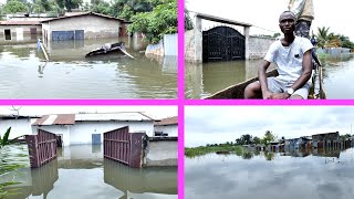 Urgent une partie de Brazzaville dans leau le fleuve Congo à débordé [upl. by Anwahsal907]