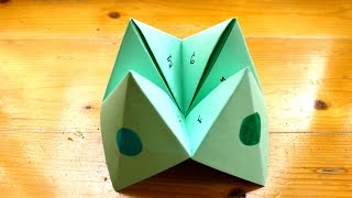 How to make a paper fortune teller or chatterbox [upl. by Nosnehpets]