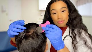 ASMR School Nurse Lice Check Roleplay 🪲💆 Real Person Scalp Inspection [upl. by Iives]