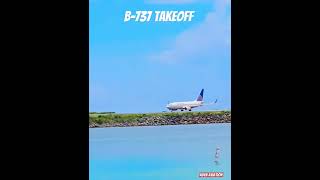 B737 Takeoff aviation airplane plane airtravel shorts [upl. by Eveivaneg]