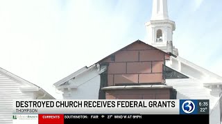 VIDEO Thompson church receives money for repairs following fire [upl. by Elgar]