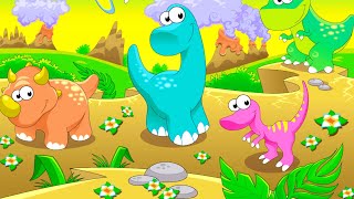 Dinosaurios Salvajes  Canciones para niños HACE 66 Millones de Años Kids Songs Nuevo New [upl. by Yeltihw328]