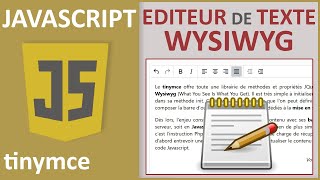 Editeur de texte Wysiwyg avec boutons de mise en forme Html [upl. by Yellek]