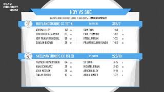 Hoylandswaine CC 1st XI v Skelmanthorpe CC 1st XI [upl. by Rebmit405]