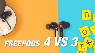 oraimo FreePods 4 vs Oraimo FreePods 3  What has Changed [upl. by Eemla791]