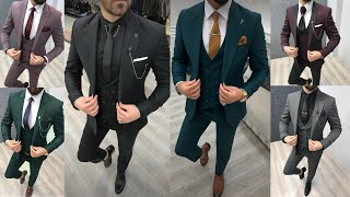 Top 20 Stylish Colour 3 Piece SuitS For Men  3 Piece Suit For Men Wedding  3 Piece Suit For Men [upl. by Wrdna890]