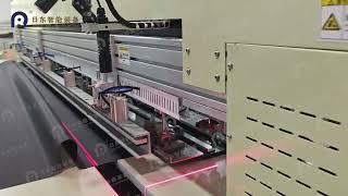 Automatic ultrasonic roller blind fabric cutting table [upl. by Allimac]