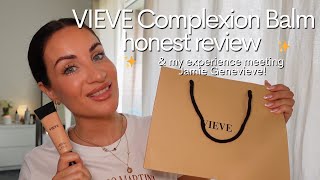 VIEVE Complexion Balm honest review amp my experience meeting Jamie Genevieve [upl. by Nnorahs]