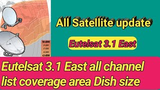 satellite tv channels frequencies list  Eutelsat 31 East update  lnb  Dish size [upl. by Kasey]