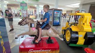 Coral Ridge Malls new Sundance horse kiddie ride ft Guest [upl. by Urial]