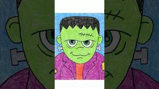 How to Draw Frankenstein artprojectsforkids [upl. by Erdnassak783]