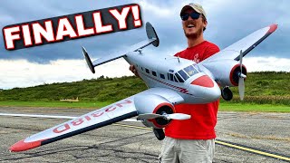 BRAND NEW Twin Motor RC Plane EFlite Beechcraft D18 15m [upl. by Nosnirb897]