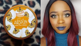 Coty Airspun Loose Powder in Honey Beige Review and Demo [upl. by Harp678]