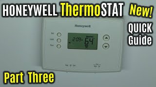 Honeywell RTH2510 7day Thermostat  MANUAL Override Programming  UPDATED How to QUICK Guide [upl. by Acissj]