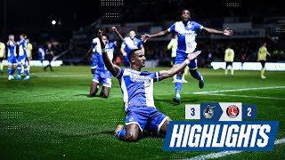 Extended Highlights  Bristol Rovers 32 Charlton Athletic [upl. by Nikolaus182]