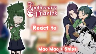 The Apothecary diarie react to Mao Mao Shipst manga [upl. by Emoreg474]