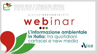 Linformazione ambientale in Italia tra quotidiani cartacei e new media [upl. by Ofori]