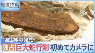 「全てが混ざったようなカオス」“国宝級の発見”巨大蛇行剣の表面が初めてカメラの前に【報道特集】 TBS NEWS DIG [upl. by Polito]