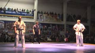 All Russian Championship 2012 Evgeny Andrushko vs Nazar Nasirov SHINKYOKUSHINKAI KARATE [upl. by Tavis]