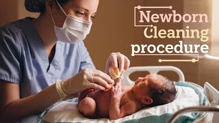 NEWBORN BABY CLEANING PROCEDURE IN NICU [upl. by Roane]