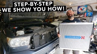 How To Replace a Toyota Tundra Radiator [upl. by Diena]